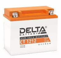 Delta аккумуляторная батарея CT 1212 (YTX14-BS, YTX12-BS)