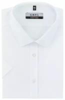 Рубашка мужская короткий рукав GREG Белый 100/208/LV/P STRETCH_GB