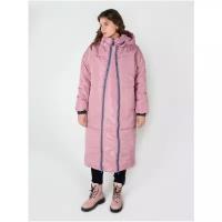 Куртка для беременных зимняя Мамуля красотуля Руби серо-розовая 44