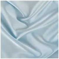 Ткань блузочная Gamma Poly satin, 100 г/м2+-5 г/м2, 100*145 см, 95% полиэстер, 5% спандекс, №17, бледно-голубая (PSS-001)