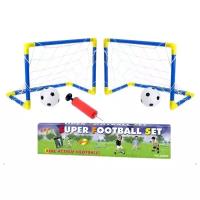 Игровой набор "Ворота футбольные", мяч, насос в коробке (85х60х42см)