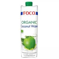 Органическая кокосовая вода без сахара Foco 1 л