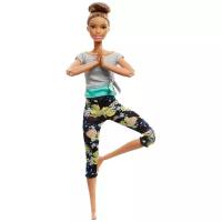 Кукла Barbie Безграничные движения, 29 см, FTG80 брюнетка в сером топе
