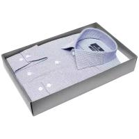 Рубашка Poggino 7011-17 цвет синий размер 52 RU / XL (43-44 cm