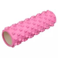 Роллер массажный для йоги 45 х 15 см, цвет розовый 5068588