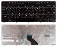 Клавиатура для ноутбука Acer Aspire 3750ZG, Русская, черная глянцевая