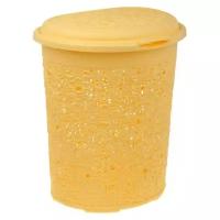 IDEA (М-Пластика) Корзина для белья Кружево, 45х34х53.5 см желтый