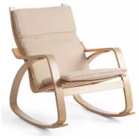 Кресло-качалка TetChair mod. AX3005 (дерево: натуральный #1/ ткань бежевая 1501-4)