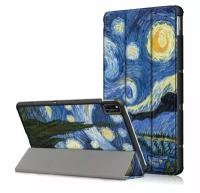 Чехол для планшета Huawei Honor Pad V6 / MatePad 10.4 (2020), с красивым рисунком, прочный пластик (Звездная ночь)