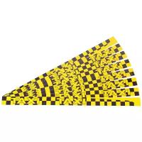 Наклейка-знак виниловая "Taxi" 6х100см желто-черная комплект (8шт.) AUTOSTICKERS 02873