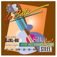 Струны для акустической гитары LA BELLA GJXL-BE Gypsy Jazz Silk Steel