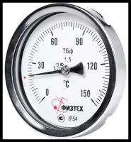 Термометр биметаллический ТБф-120 -30…0…70°С кт.1,5 d.160 IP54 ОШ*6 ГЗЛ-РТ A2.0*14 1/2NPT U100 *9/1