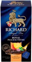 Чай черный Richard Royal Peach & Thyme в пакетиках, персик и тимьян, 42.5 г, 1 уп
