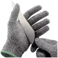Перчатки для защиты от порезов cамурай JC051-С01 Jeta Safety из полиэтиленовых нитей (5 класс), серые, размер 9/L/1 пара