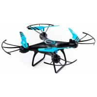 Квадрокоптер Silverlit Flybotic Stunt Drone, черный/голубой