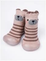 Ботиночки-носочки детские Amarobaby First Step Bear