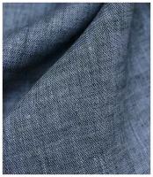 Ткань для шитья, Лен сорочечный "Темный джинс", ш.1.5м, лен-100%, 125гр/м. кв