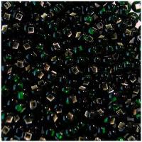 Бисер 10/0, 8 (+/-0,5) гр, Preciosa (57150), тёмно-зелёный