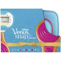 Venus Snap Embrace Набор Бритва компактная + 2 сменные кассеты + Косметичка и расческа