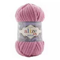 Пряжа для вязания Ализе Velluto (100% микрополиэстер) 5х100г/68м цв.098 розовый