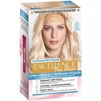 L'Oreal Paris Excellence стойкая крем-краска для волос, 01, Суперосветляющий русый натуральный