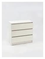 Комод Letta City 3 ящика, размер: 70х35.4 см, цвет: белое тиснение