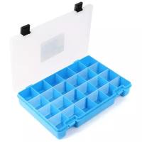 ТИП-7 Коробка, 6 съёмных перегородок, 24 ячейки, 274*188*45 мм (голубой)