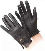 Перчатки для верховой езды кожаные SHIRES AUBRION , S, чёрный, пара (Великобритания)