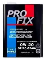 Синтетическое моторное масло Profix SP 0W-20, 4 л, 3.78 кг