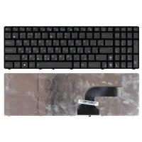 Клавиатура для ноутбука Asus N53D, русская, черная с рамкой, с маленькой кнопкой Enter