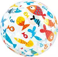 Детский надувной мяч 51 см, 59040 рыбки