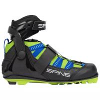 Ботинки для лыжероллеров Spine Skiroll Skate Pro 18, синий/черный/салатовый