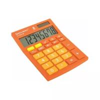 Калькулятор настольный BRAUBERG ULTRA-08-RG, компактный (154x115 мм), 8 разрядов, двойное питание, оранжевый