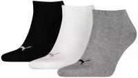 Носки PUMA, размер 35-38, Grey/White/Black