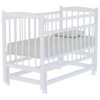 Кроватка детская для новорожденных Промтекс КД1200МП, цвет белый