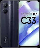 Смартфон realme C33 4/64 ГБ RU, Dual SIM (nano-SIM), черный