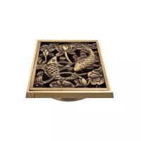 Насадка с рамкой и дизайн-решеткой "Рыбы" Bronze de Luxe Viega 21980