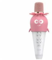 Караоке - микрофон / детский беспроводной микрофон с Bluetooth / розовый