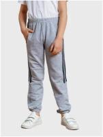 Спортивные брюки с полоской для мальчика MOR, MOR-05-018-001230, серые, размер 128