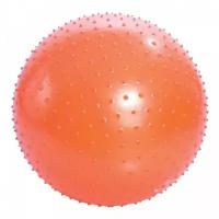 Массажный мяч тривес М-175 с насосом, 75см, оранжевый