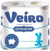 Туалетная бумага Veiro Домашняя белая двухслойная