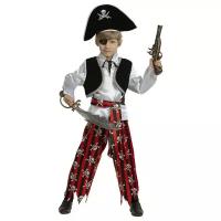 Костюм Пират детский Батик 26 (104 см) (рубаха с жилетом, бриджи шляпа, пояс, повязка + сабля)