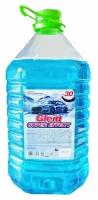 Незамерзайка, Жидкость для стеклоомывателя Gleid super effect, синяя, без запаха, -30°C, 5 л