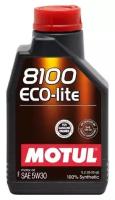 Синтетическое моторное масло Motul 8100 Eco-lite 5W30, 1 л