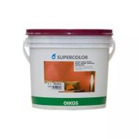 Краска акриловая Oikos Supercolor влагостойкая моющаяся огнезащитная матовая бeлый 1 л