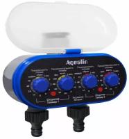 Таймер для полива электронный двухканальный Aqualin AT03