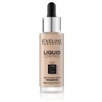 Eveline Cosmetics Тональный флюид Liquid Control HD Mattifying Drops, 32 мл, оттенок: 030 Sand Beige