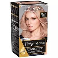 L'Oreal Preference Стойкая краска для волос оттенок 8.23, Розовое Золото