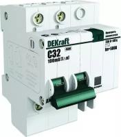Выключатель автоматический дифференциального тока 2п C 25А 30мА тип AC ДИФ-101 со встроен. защит. от сверхтоков | код 15159DEK | DEKraft ( 1шт. )