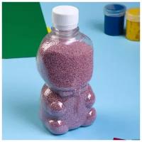 Песок цветной в бутылках "Малиновый" 500 гр микс